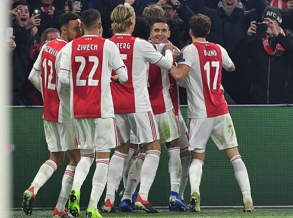 Tangis Sukacita Skuat Ajax Usai Dipertemukan Dengan Real Madrid Di 16 Besar Liga Champions