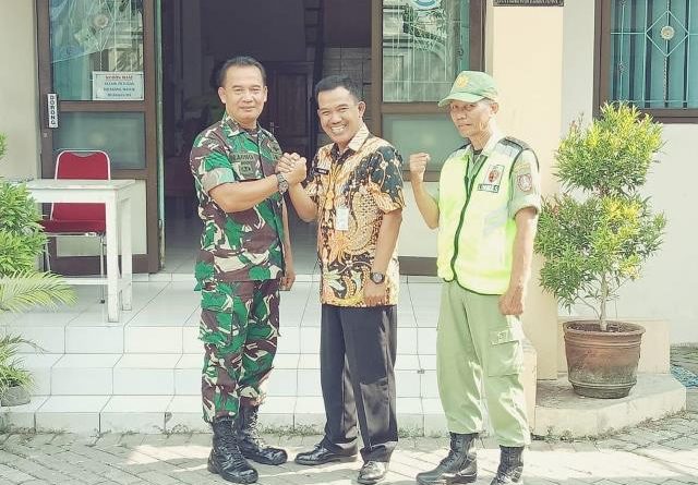 Danramil 02/Banjarsari Anjangsana ke Camat dan Lurah