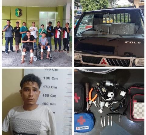 Tidak Sampai 1 X 24 Jam Polsek Medan Helvetia Tangkap dan Lumpuhkan kawanan Pencurian Mobil Pick Up
