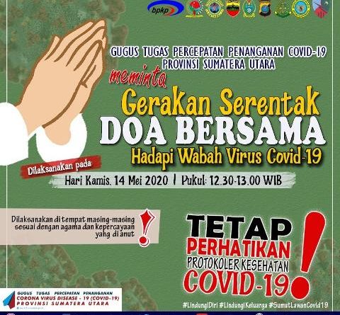 Hadapi Covid-19, Gubernur Sumut Imbau Doa Bersama Secara Serentak