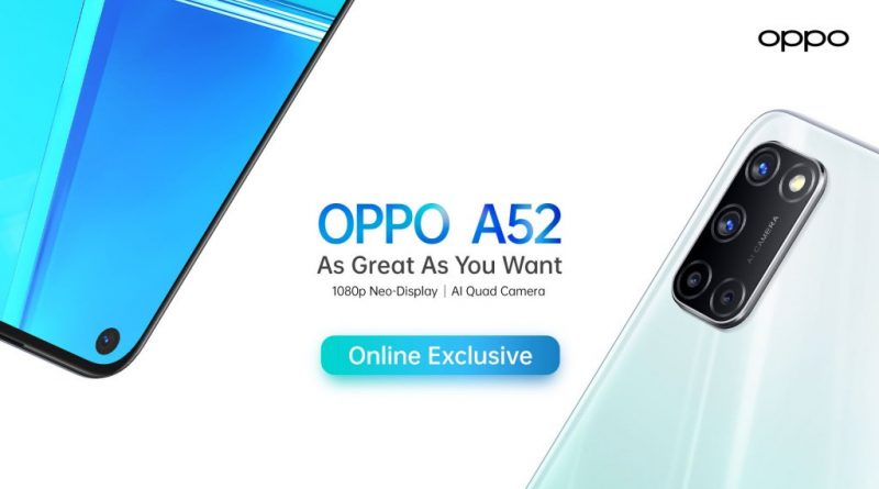 Oppo A52 Resmi Meluncur Hanya Dijual Online