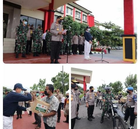 Polda Kepri Terima Ribuan Sembako Dari Yayasan Buddha Tzu Chi Untuk Di Salurkan Ke Warga Kurang Mampu yang terkena Covid-19