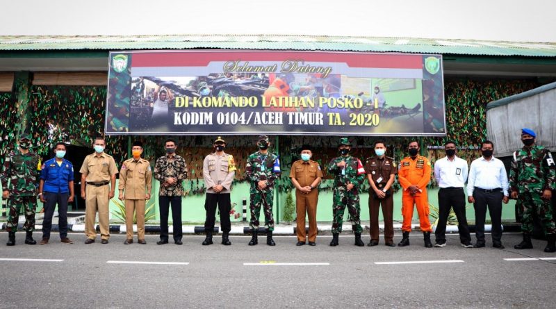 Danrem 011/LW Buka Latihan Posko-I Kodim 0104/Atim
