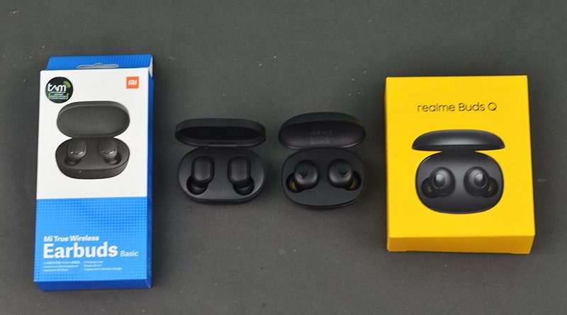 Membandingkan Realme Buds Q VS Mi True Wireless EarBuds Basic