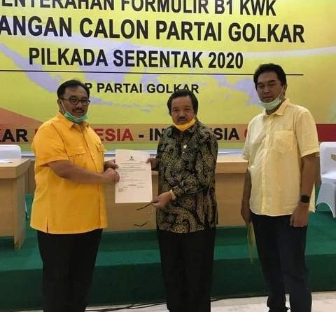 Calon Bupati Pasaman “Benny Utama” Terima Penyerahan Formulir B1 KWK Partai Golkar di Jakarta