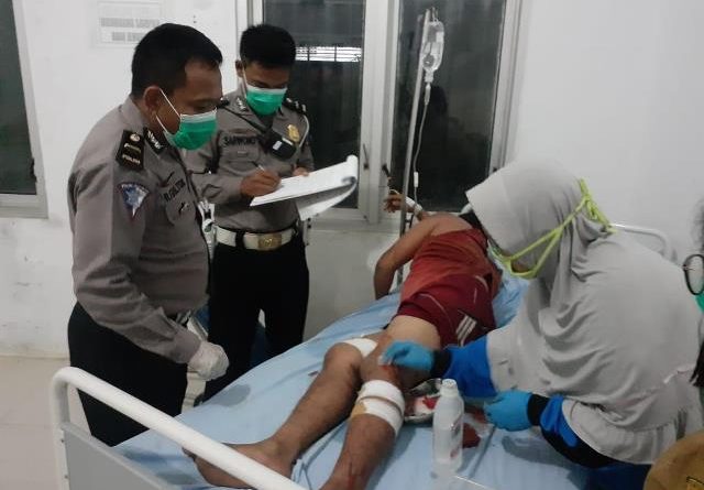 Mengetahui Ada Kejadian Laka Lantas Diwilayahnya, Sat Lantas Polresta DS Langsung Bergerak Cepat Evakuasi Korban dan Amankan TKP