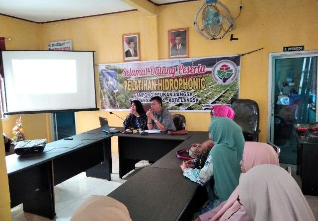 Ourfarm Hidroponik Langsa Gelar Pelatihan Hidroponik Pemula Atau Dasar Di Gampong Peukan Langsa