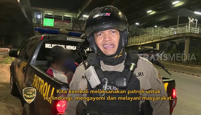 Saat bertugas dalam tayangan The Police