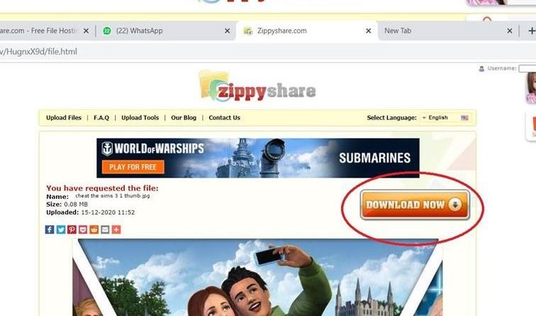 Cara Download di Zippyshare