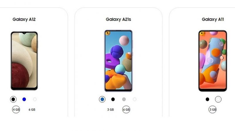 Samsung Galaxy A11, A12, dan A21s