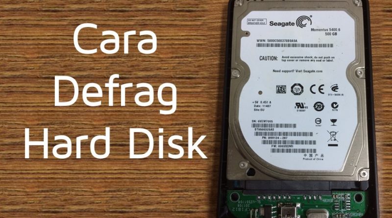 Cara Defrag di Windows 10
