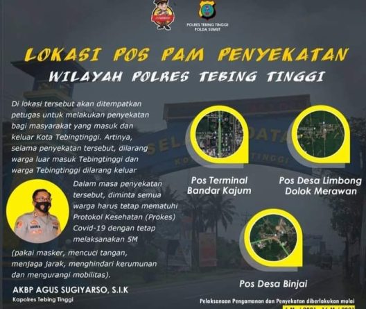 Polres Tebing Tinggi Lakukan Penjagaan