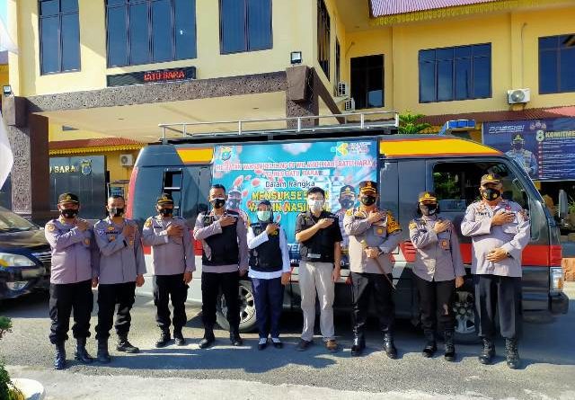 Polres Batubara Resmikan Pelepasan Mobil Vaksinasi keliling