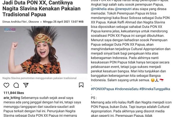 Nagita Slavina Jadi Ikon PON Papua