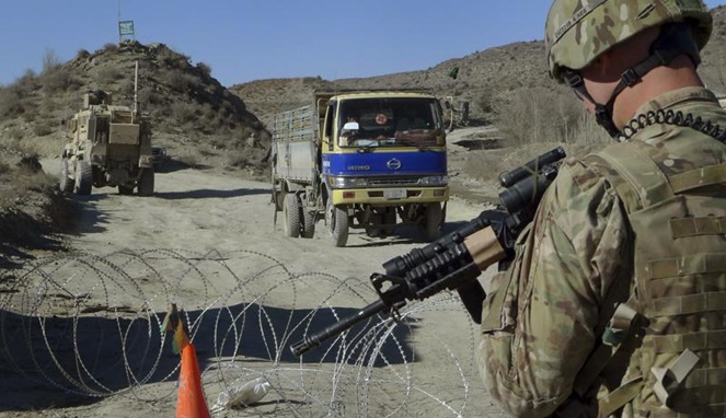 Pasukan militer Amerika Serikat di Afghanistan.[Sumber Gambar]