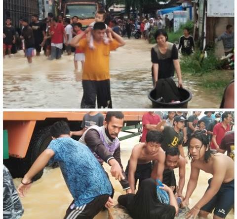 Sehari Jelang HUT RI ke 76, Warga Dihadiahkan Musibah Banjir Menimpa Rantau Prapat