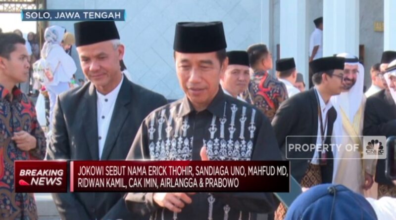 Jokowi Ungkap Sosok yang Cocok Dampingi Ganjar Pranowo