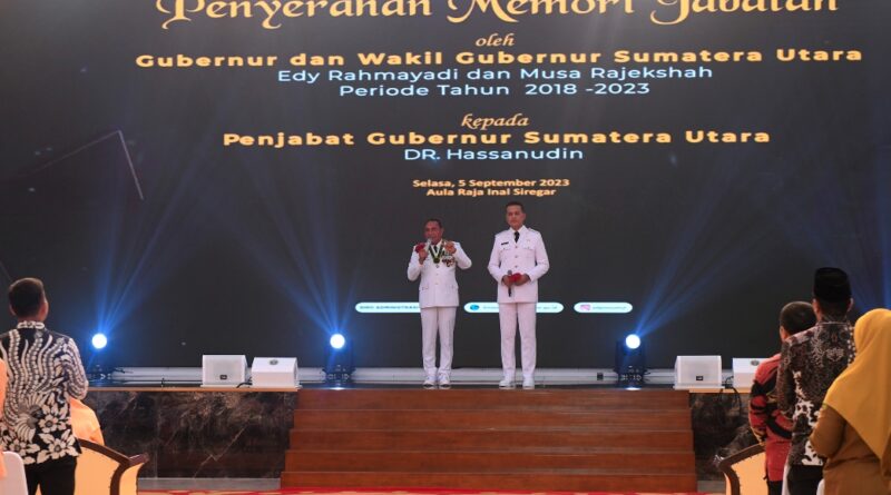 Akhiri Masa Jabatan, Edy Rahmayadi Serahkan Memory Jabatan ke Pj Gubsu Hassanudin