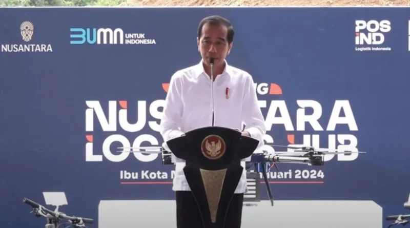 Jokowi Resmikan Pembangunan Nusantara Logistic Hub and Services di IKN