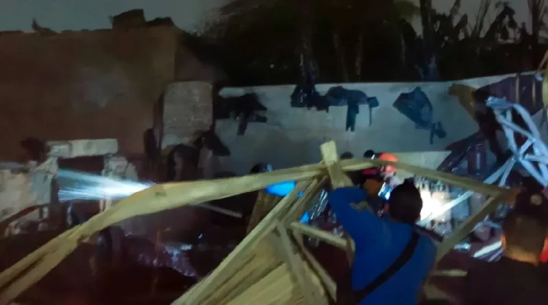 Pangkalan Gas Terbakar di Deli Serdang