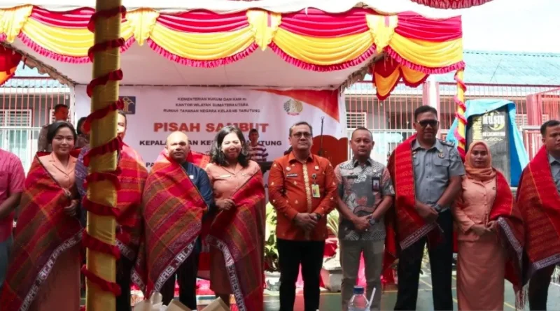 Rutan Tarutung pisah sambut Kepala Rutan dan Kepala Kesatuan Pengamanan Rutan