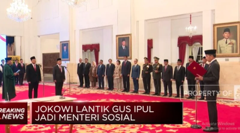 Jokowi Lantik Gus Ipul Jadi Menteri Sosial Gantikan Risma